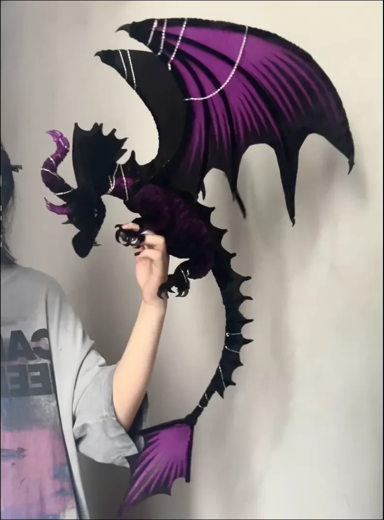 Purple-and-Black Dragon Style 2