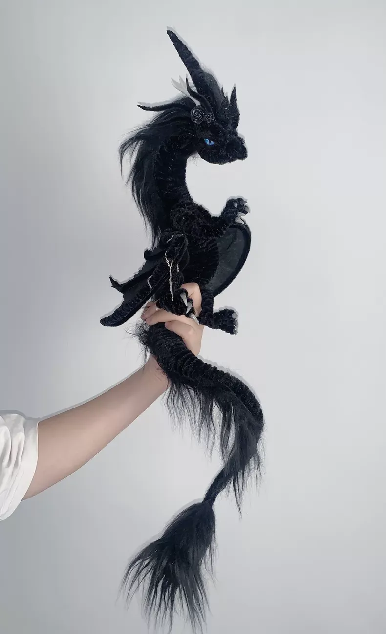 Black Pipe Cleaner Chinese Dragon