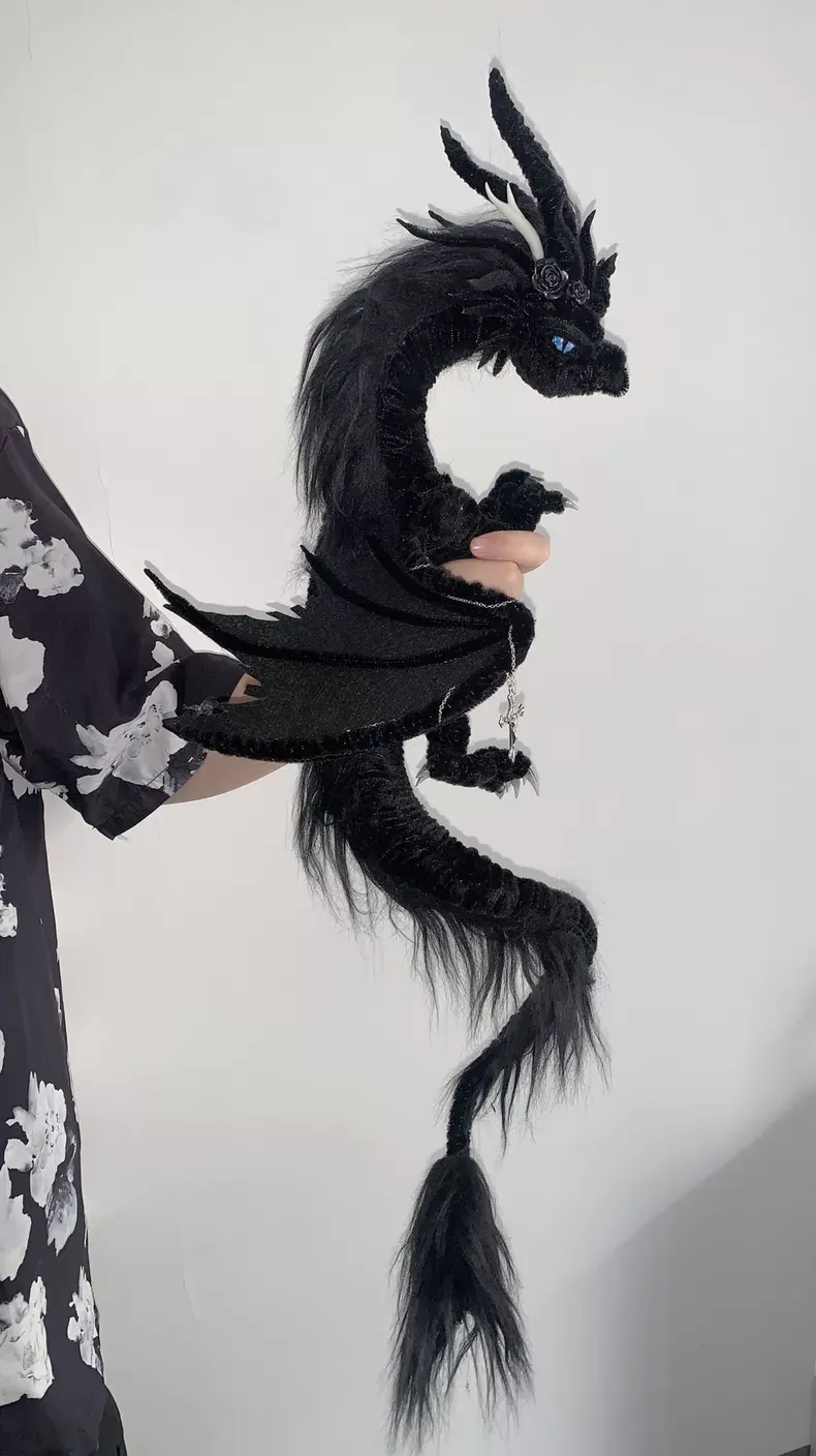 Black Chinese Dragon Style 3