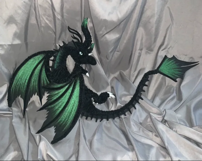 Black-and-Green Dragon Style 2