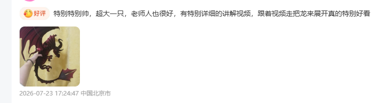 Customer review screenshot